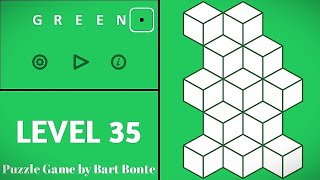 Green LEVEL 35 - Puzzle Game by Bart Bonte