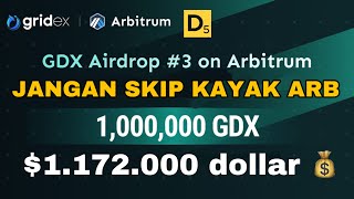 AIRDROP CRYPTO TERBARU GRIDEX AIRDROP #3 GRATIS GDX TOKEN JARINGAN ARBITRUM