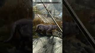 Wolf helps fight off the zombies By Medskies on #twitch #gaming #skyrim #elderscrolls #skyrimmemes