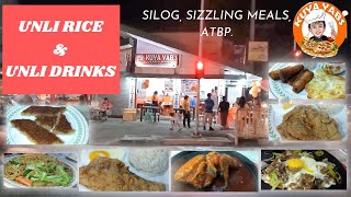 Unli Rice & Unli Drinks Silog Meals and Sizzlers! | Kuya Yab's Food Haus | Food Hug: The Fam Vlog