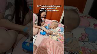 POV BAYI MERASA SUARA MAMA NYA SUMBANG🤣 #ngakak #lucu #iburumahtangga #ibudananak #anak #hamil #lol