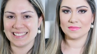 Transformação com maquiagem,antes e depois!