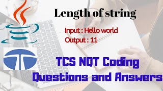 Length of string | TCS NQT coding problem (Solved)