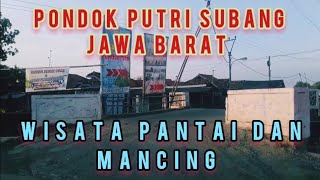 Wisata pantai sambil mancing di pantai Pondok Putri Subang Jawa Barat