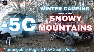 COLD Winter Camping In The Snowy Mountains!  -5c!