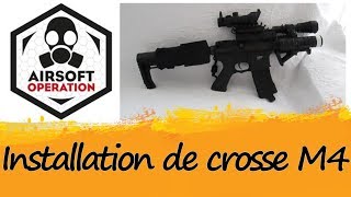 Changement de crosse sur ma M4 Elite Force 4P.