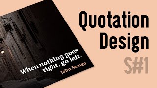 Quotation Post Design in Adobe Illustrator (2020)