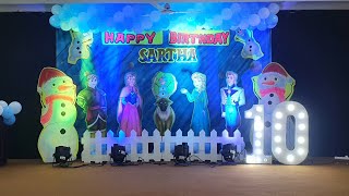 Magic Show 🎩 🪄 🔮 ✨️ Frozen Theme Decor 👱🏻‍♀️⛄🧑🏼🥳@sp.event.management22 #birthday #happybirthday