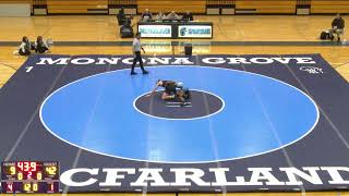 McFarland High School vs Waunakee High School Mens Varsity Wrestling