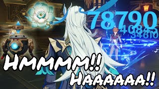 EN Neuvillette Normal Attack Hyper Carry vs Boss & Spiral Abyss12【Genshin Impact】