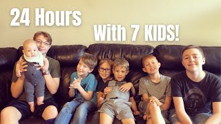 24 hours with 7 kids, 1 teenager and 1 preteen (homeschool life)