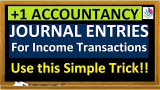 Journal Entries in Accounting // Important Income transactions in 5 minutes //Class 11-Accountancy//