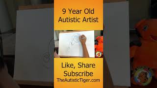 9yo Autistic Savant Draws - Wonder Woman #shorts