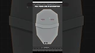 3d sci-fi robot head modeling in blender-mds design #shorts ⛹️‍♀️