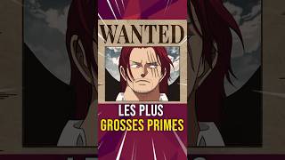 Quelles sont les plus GROSSES PRIMES de ONE PIECE ? #onepiece #luffy #shanks