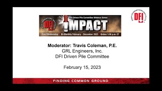 February 15, 2023 !mpact Webinar: Driven Pile Innovation