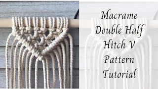 Macrame Double Half Hitch V Pattern