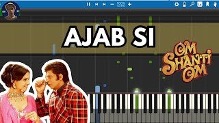 Ajab Si Piano Tutorial | KK | #shahrukh  | #deepikapadukone | Om Shanthi Om | Rishabh DA