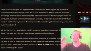 Diablo 3 Auction House REMOVED From the Game!