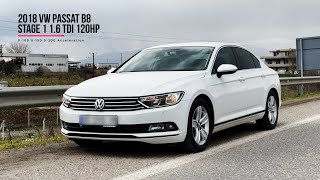 Volkswagen Passat B8 1.6 TDI Acceleration Stage 1 (0-100 km/h, 0-150 km/h, 0-200 km/h) 2018