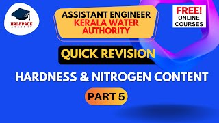 REVISION SERIES -EE PART 5| QUALITY OF WATER -II |FOR KWA A.E. EXAM & SSC JE | FREE KWA A.E COURSES|