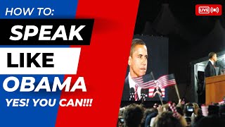 3  public speaking techniques Obama used the best presidential speech in History.