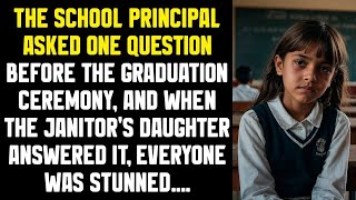 The school principal asked one question, when the janitor's daughter answered it