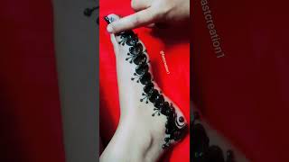 Amazing reverse leg mehndi।।beautiful foot mehndi design।।easy leg mehndi design।।latest mehndi