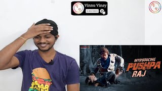 Introducing Pushpa Raj | Allu Arjun | Pushpa | Rashmika | Fahadh Faasil | Reaction | Vinnu Vinay