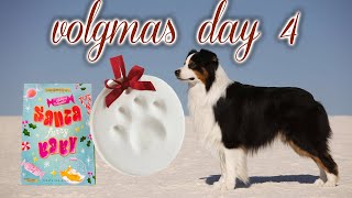 Vlogmas day 4! Unboxing, bathing dogs, and paw print DIY ornaments