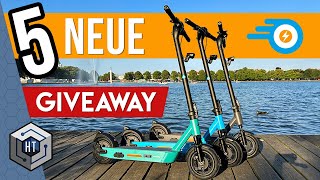 ePowerFun: 5 NEUE E-Scooter / E-PF2 XT480 / Gewinnspiel #escooter #epowerfun #giveaway