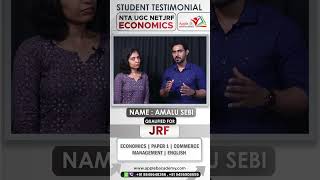 #shorts NTA UGC JRF Economics | Amalu | NET June 2023 | Classroom & Online Coaching | Apple B