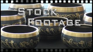 Free Stock Footage - Music - Tibetan Bowls, Singing Bowls