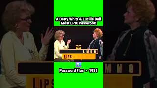 A #bettywhite & #lucilleball Most EPIC #password ! #gameshow #goldengirls #ilovelucy #legends