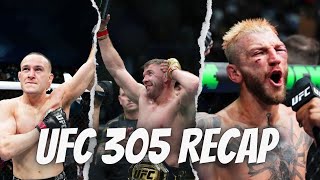 UFC 305 Recap