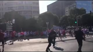 Marseille 30/06/2016: Polish hooligans vs. Portugal fans attacked  {EURO 2016}