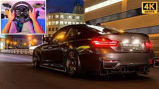 BMW M4 Driving in Tokyo Traffic | Gran Turismo 7 | PS5 | - Steering Wheel Gameplay