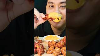 AYAM GORENG KOREA CHEESE BERLEMAK #ayamgoreng #ayamkorea #friedchicken #mukbang #asmrb#shorts #makan