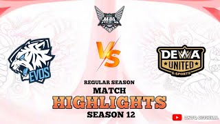 Evos Legends VS Dewa United E-sports | Game 1 & 2 | Highlights MPL ID S12 | #MPLIDS12