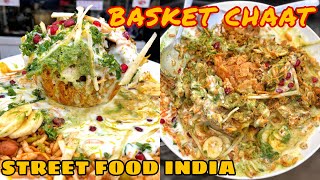 BASKET CHAAT in Patna | Lucknowi Style Chaat | Street Food Patna | Street Food India #shortvideo