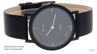 TITANEdge Watch with Black dial and Steel highlightsNR1595NL04. #watch #titan #designer #fashion