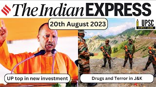 [Art of Reading Newspaper] 20 August 2023 | The Indian Express | #upscnewsanalysis #UPSC #ias