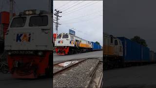 KERETA BASURI MELINTAS ASPAL #shorts #trending #railfans