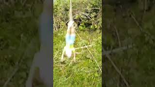 Slowmotion Barbie Bungee Jumping