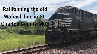 Railfanning the old Wabash line in St. Charles County Mo.