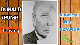 Creative Drawing | Donald Trump | Donald Trump Drawing | Rahul Art Academy | drawing - pencil sketch