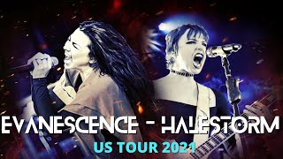 EVANESCENCE reunites with HALESTORM for US TOUR 2021