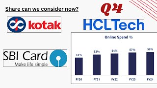 Kotak Bank Share can we consider now? SBI Cards Tier 2 Greater than Tier 1? HCL Tech Q4 Result