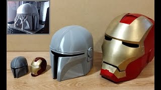 Mandalorian - FDM / PLA / Prusa MK4 / STARWARS / 20cm helmet - 3D printer cosplay