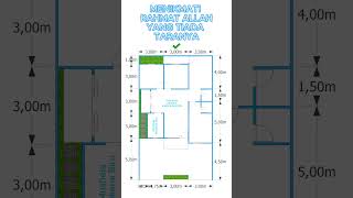 MENIKMATI RAHMAT ALLAH YANG TIADA TARANYA, Rumah Ukuran 9x15 meter #rumah #shorts #rumahminimalis